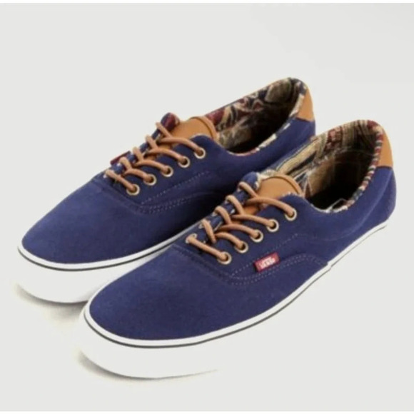 VANS C&L Era 59 Eclipse/Geo Weave Men's Navy Blue Skate Sneakers‎ Size 12.0 - Picture 1 of 9